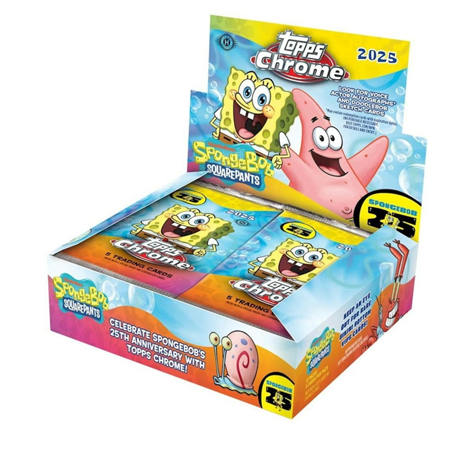 2025 Topps Chrome® SpongeBob 25th Anniversary - Hobby Box