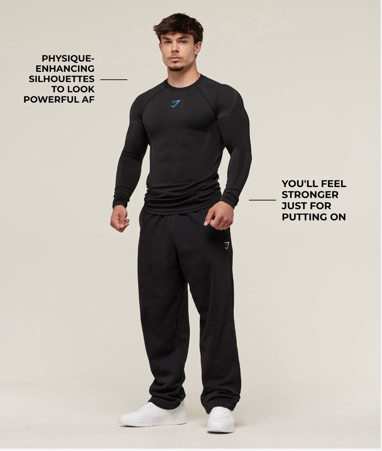 *SHIPS TODAY* Gymshark Onyx 5.0 Seamless Long Sleeve T-Shirt Black (Large)