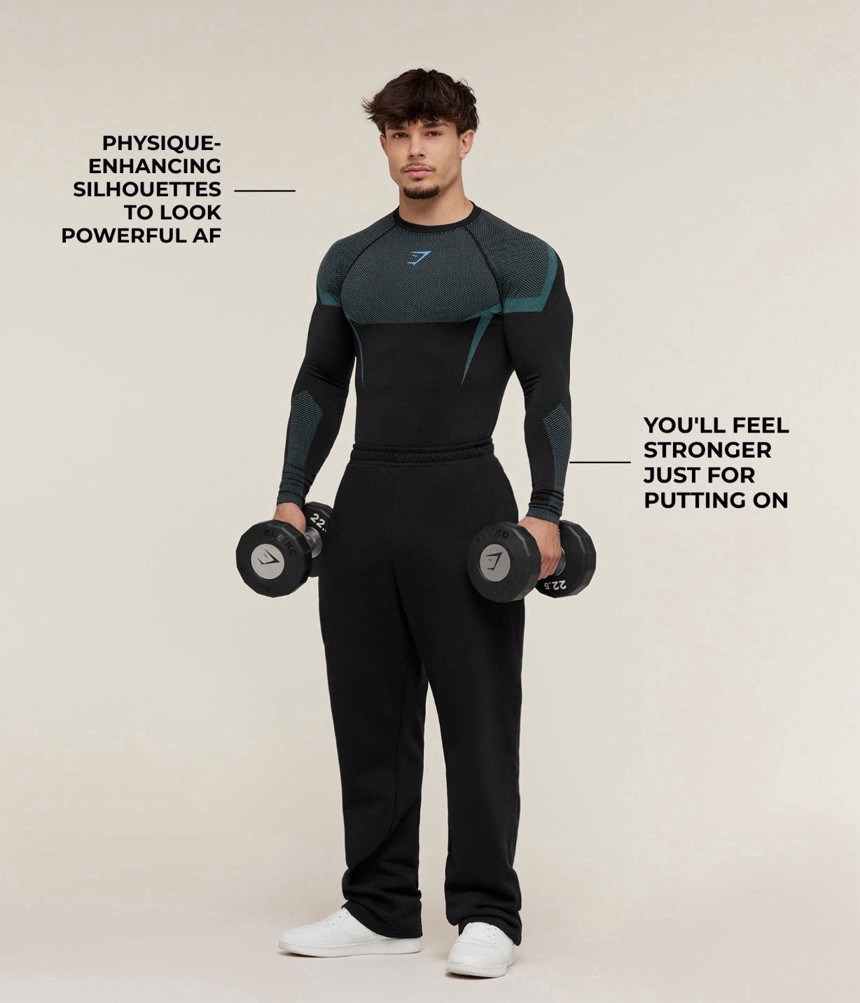 *SHIPS TODAY*Gymshark Onyx 5.0 v5 Seamless Long Sleeve T-Shirt Black Blue Medium