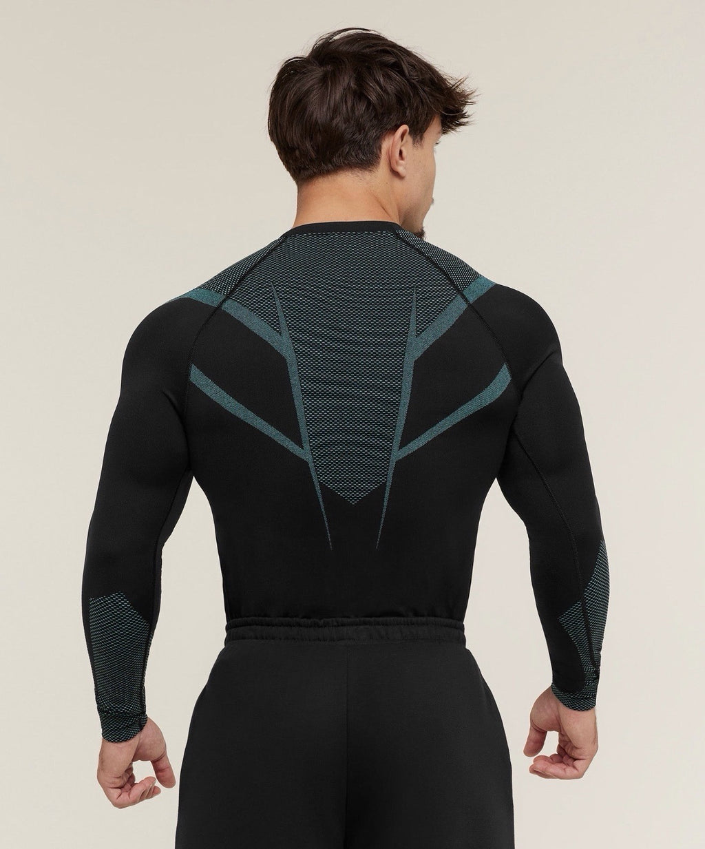 *SHIPS TODAY*Gymshark Onyx 5.0 v5 Seamless Long Sleeve T-Shirt Black Blue Medium